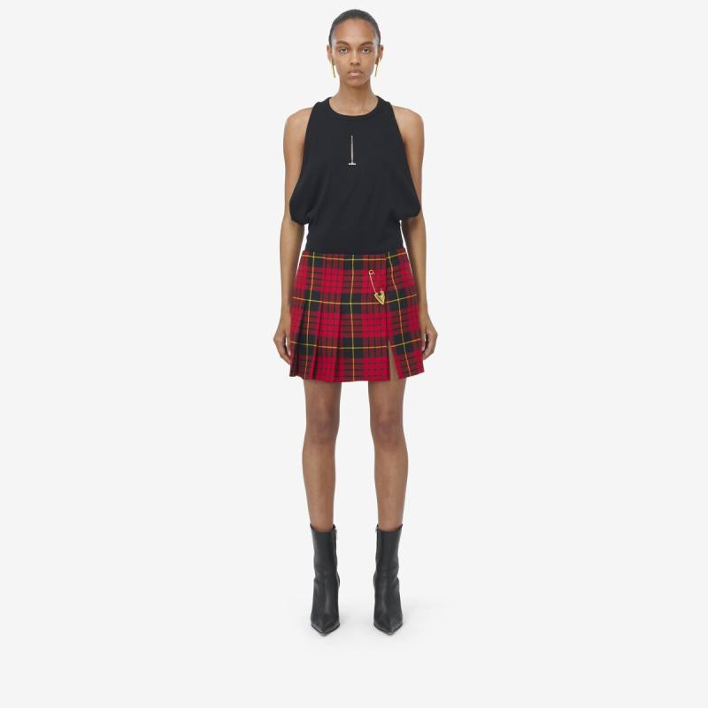 ALEXANDER MCQUEEN - MacQueen Tartan Mini Skirt - Item 808146QJAEJ612